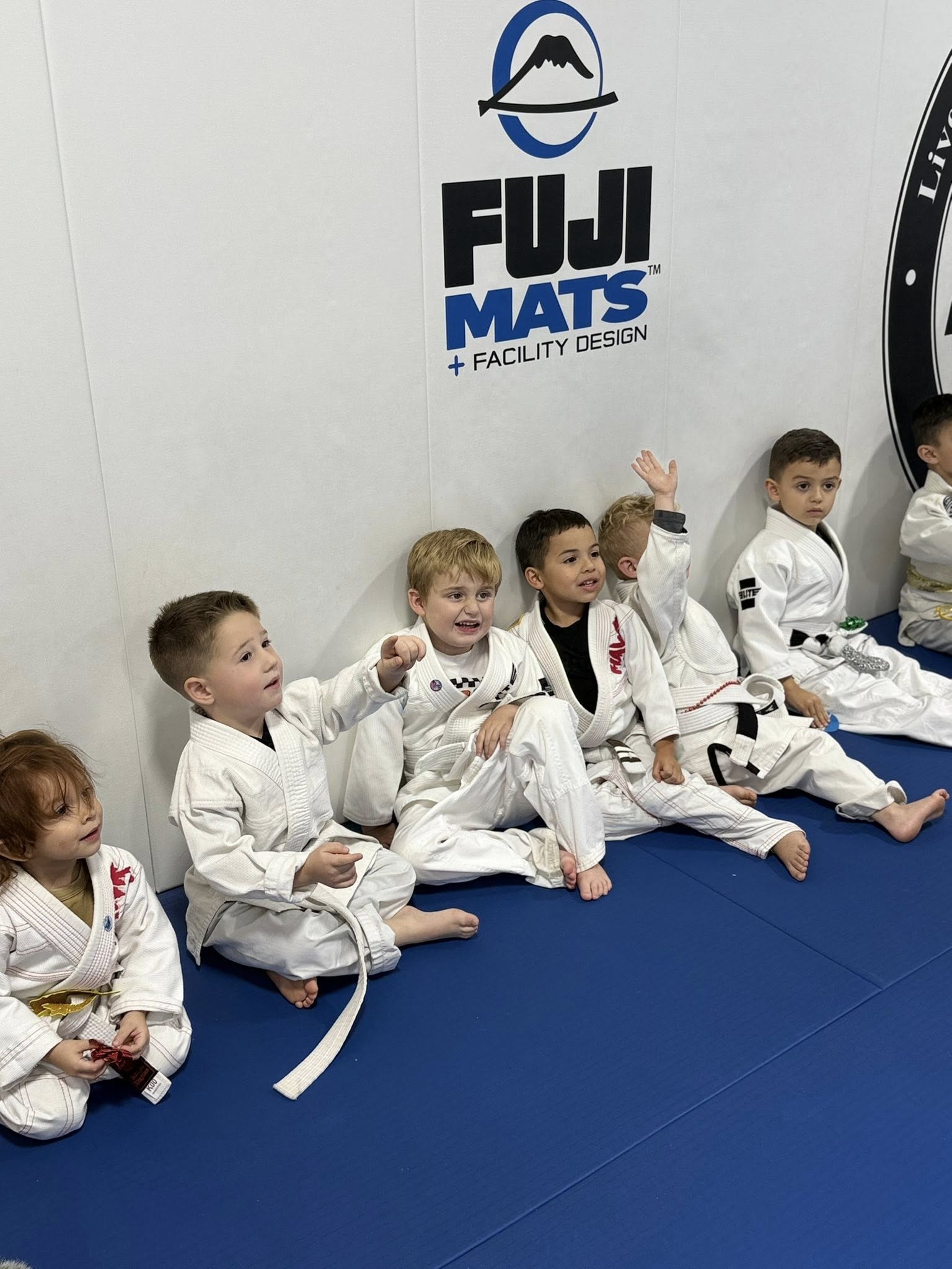 Baby Sharks kids class at Bastos BJJ Midland