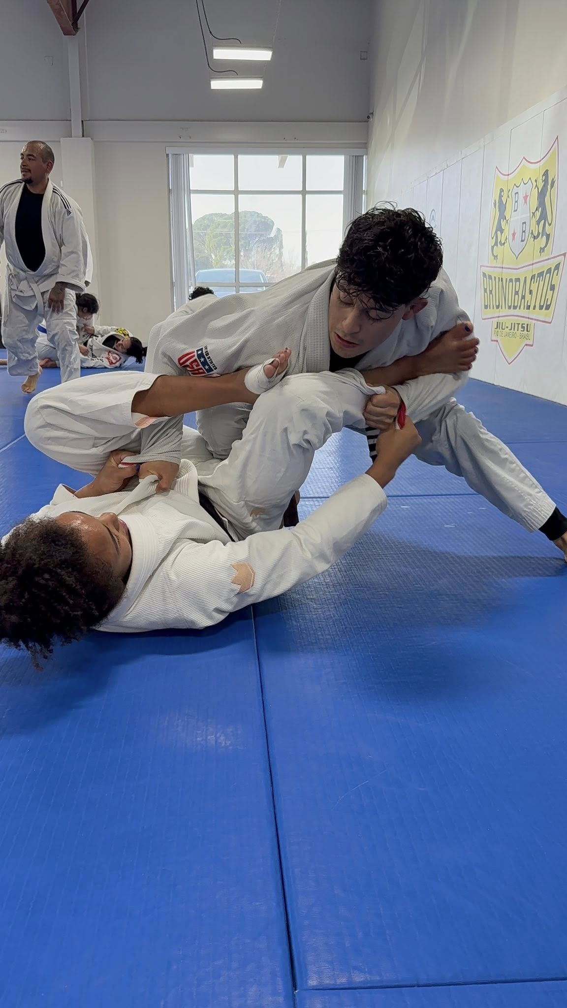 Kids sparring at Bastos BJJ Midland