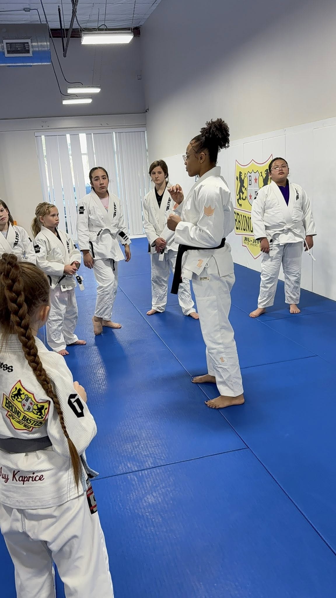 Kids BJJ class at Bastos BJJ Midland